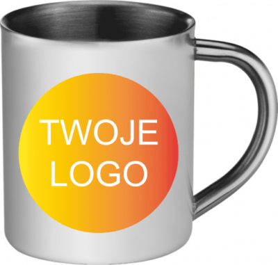 kubek reklamowy metalowy