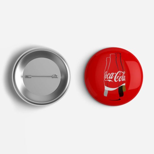 Coca cola pin badge button